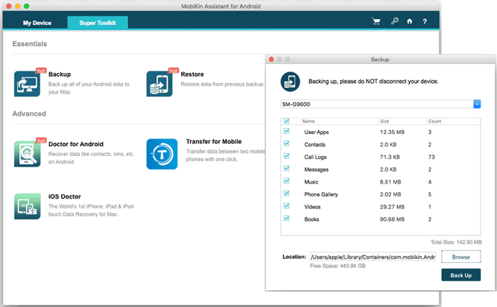 Transferir videos de Android a Mac en lotes