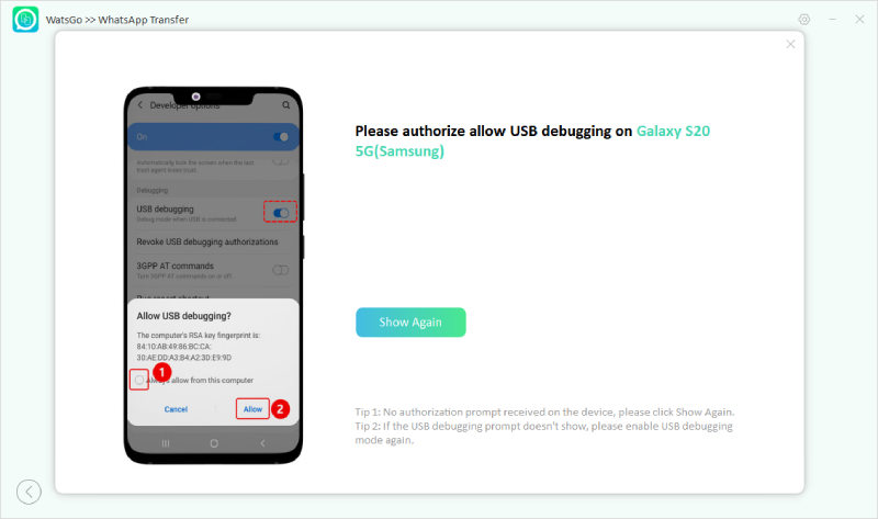 Watsgo USB Depurging Android