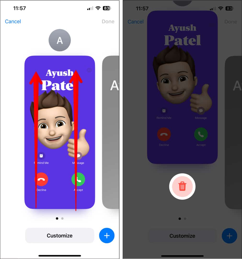 iOS 17 póster de contacto no se muestra