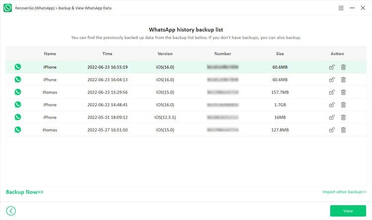copia de seguridad ahora Recovergo whatsapp