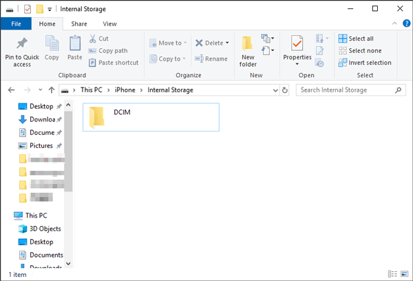 Cómo acceder a los archivos de iPhone en Windows PC usando File Explorer