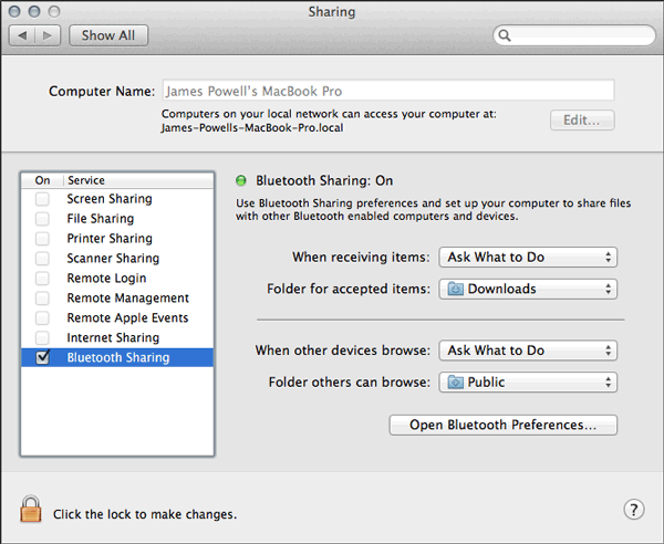 Cómo transferir videos de Android a Mac por Bluetooth