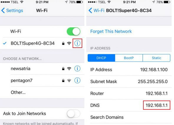 Conecte iPhone a wifi
