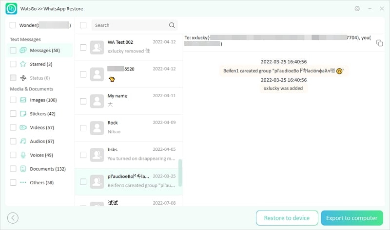 Guía Watsgo - Ver WhatsApp Backup