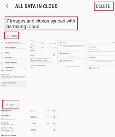 Cómo eliminar las fotos de Samsung Cloud