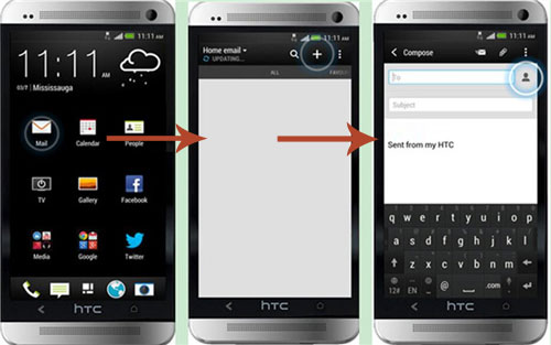Cómo transferir HTC al iPhone por correo electrónico