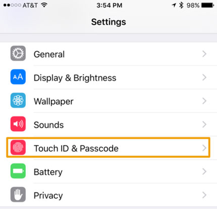 Cambiar el código de acceso de iPhone vencido