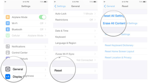 Cómo restablecer la fábrica del iPhone sin computadora desde la configuración