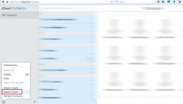 Enviar contactos desde iPhone a Android con iCloud