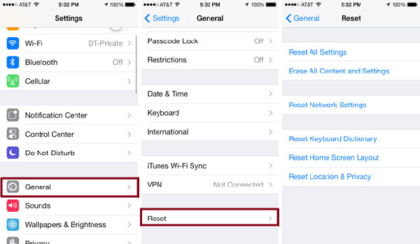 borrar contenido y configuración en iPhone
