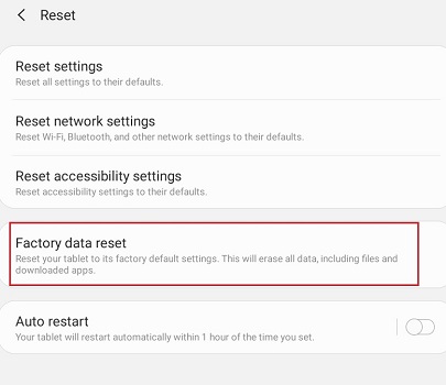 Factory Restablecer su Samsung para arreglar la pantalla táctil no funciona