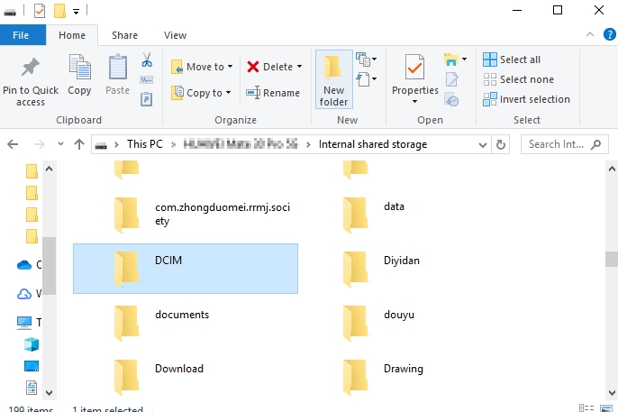 Recupere los datos de la nota 5 con la pantalla rota a través del explorador de archivos