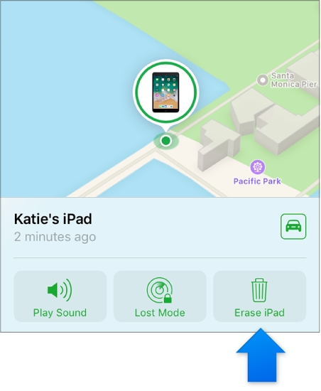 borrar iPad de Find My iPad