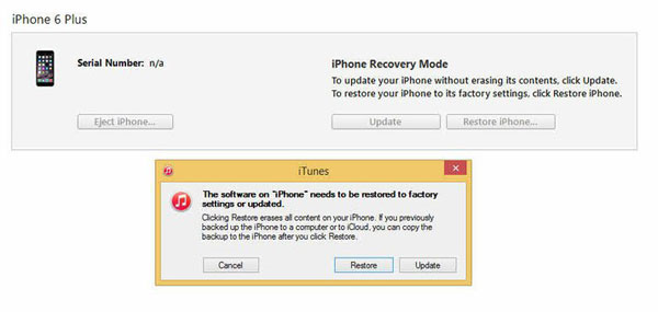 Restaurar la pantalla blanca del iPhone en modo DFU
