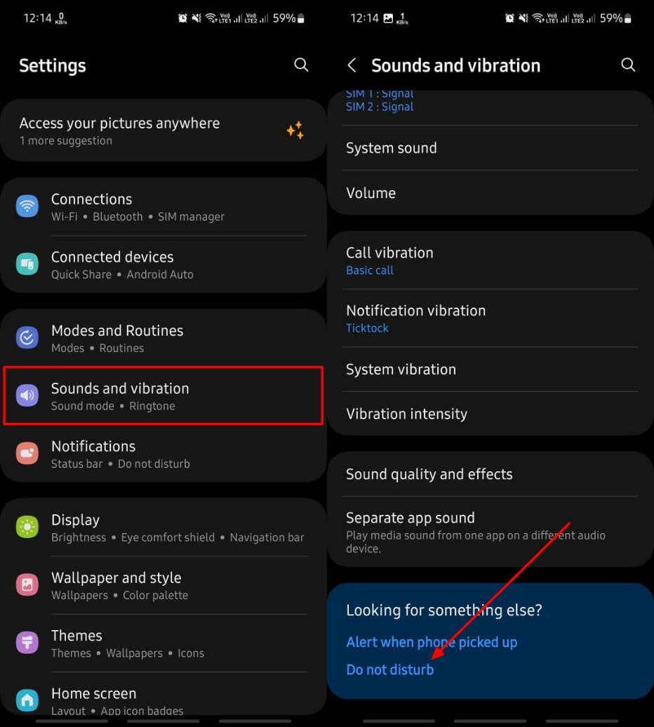 El acceso no molesta a Android