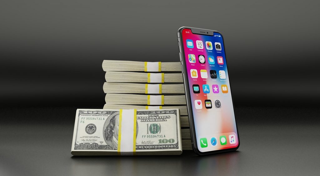 iPhone X por dinero en efectivo