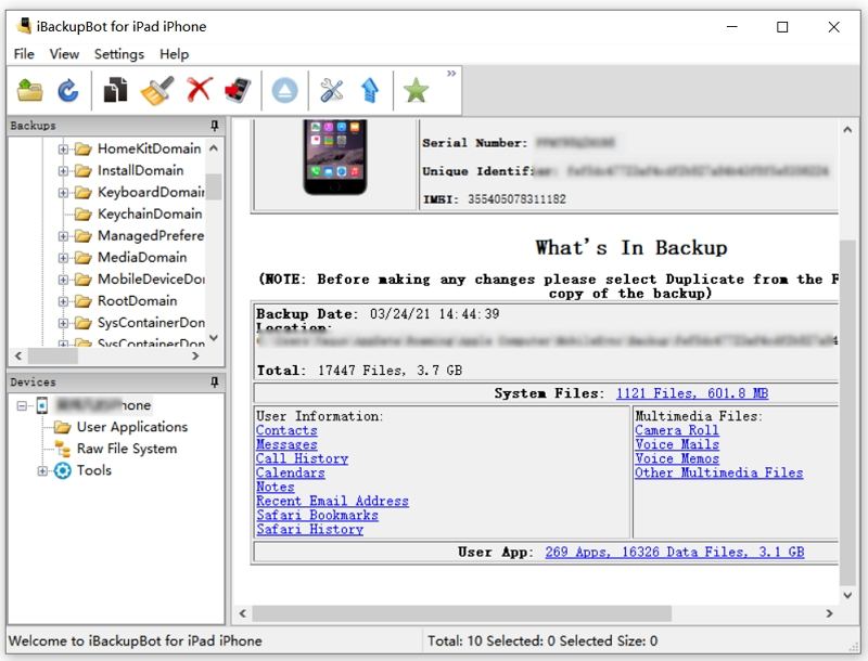 ¿Qué es iBackupbot?