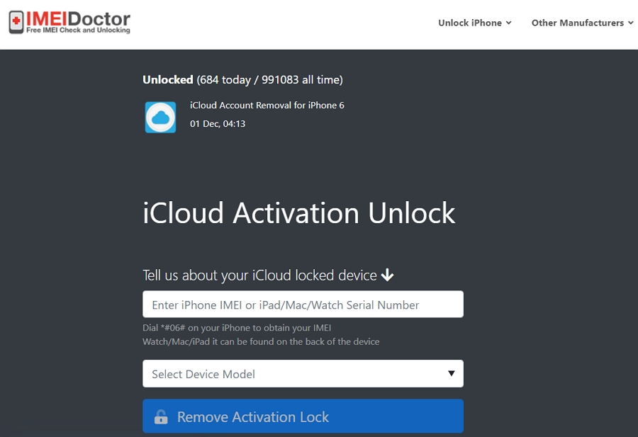 herramienta de desbloqueo de iCloud
