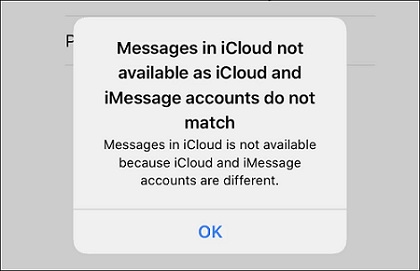 Imessage icloud not match.jpg