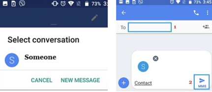 Copiar el archivo VCF a Android con la aplicación Mensajes