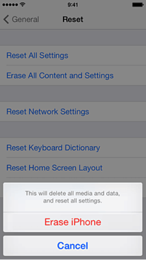 Fábrica Restablecer su iPhone