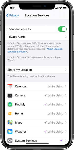 Iphone settings location services.jpg