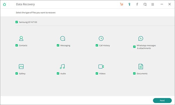 Herramienta de software de recuperación de Samsung Galaxy como IskySoft Data Recovery