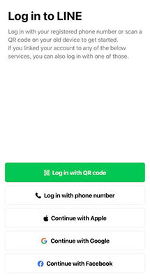 Crear cuenta de línea con ID de Apple