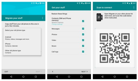 Transferir datos de Samsung a Motorola con Motorola Migrate