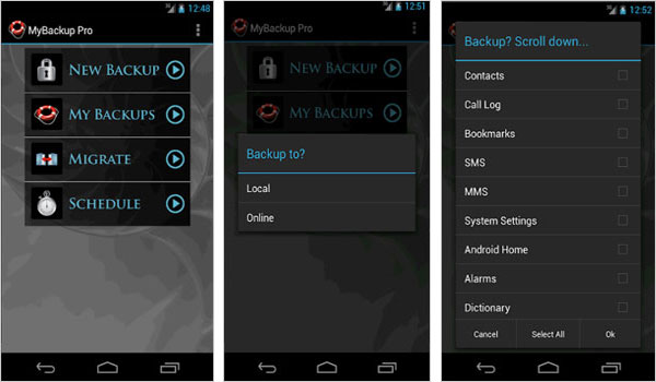 Alternativa de copia de seguridad rápida como mybackup