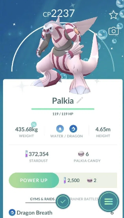 Pkemon GO de Palkia