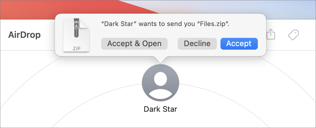 Notificación del receptor en Mac