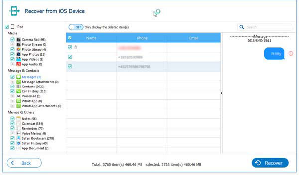 Restaurar el historial de chat de línea iPhone con la recuperación de datos de iPhone