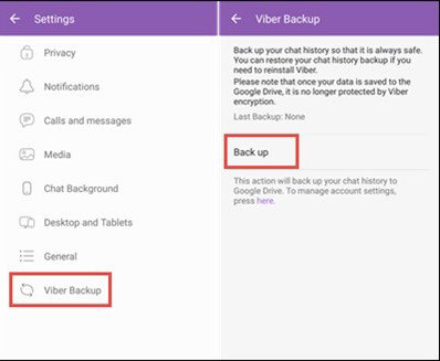 Vibere de la cuenta Viber