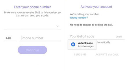 Recuperar la cuenta de Viber con el número de teléfono