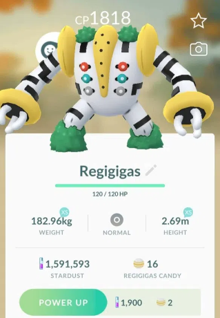 Regigas Pokemon Go