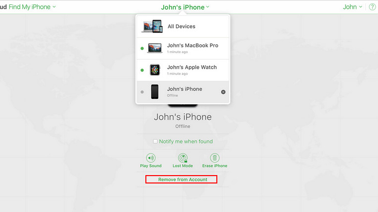 Eliminar de la cuenta iPhone 7 bypass