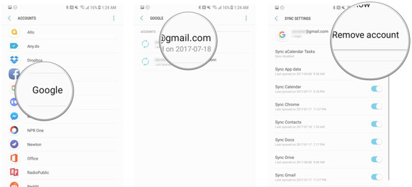 Eliminar la cuenta de Google