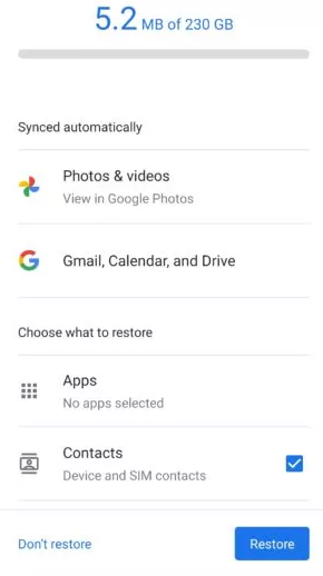 Realice una copia de seguridad y restaure el píxel con Google Drive