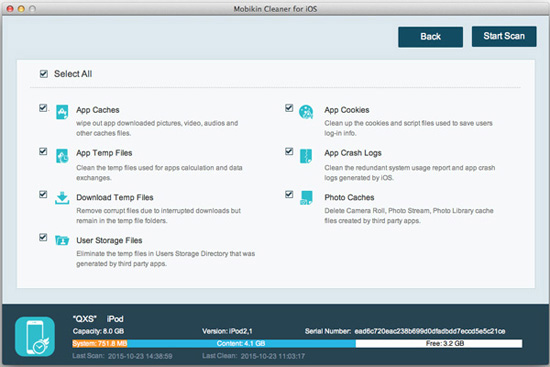 escanear el historial de radio de iTunes en iPhone