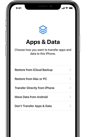 Restaurar desde la copia de seguridad de iCloud