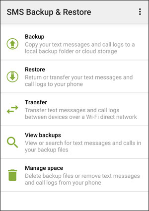 copia de seguridad local de Motorola