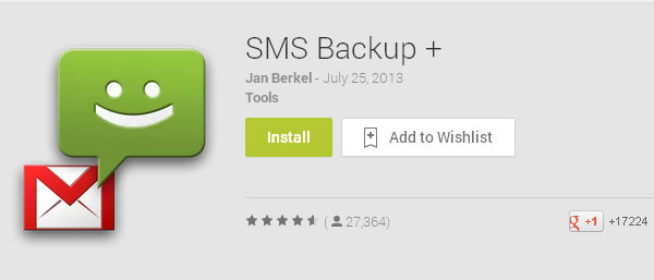 Descargue e instale SMS Backup Plus