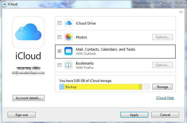 Descargue datos de copia de seguridad de iCloud a través del panel de control