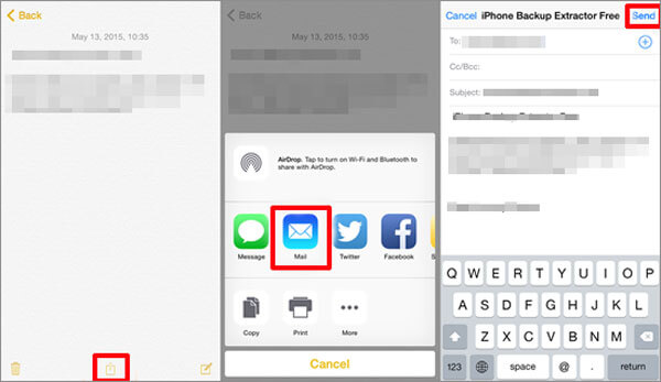 Cómo acceder a los archivos desde iPhone en la computadora por correo electrónico