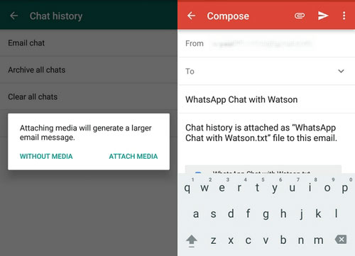 Exportar chat de whatsapp