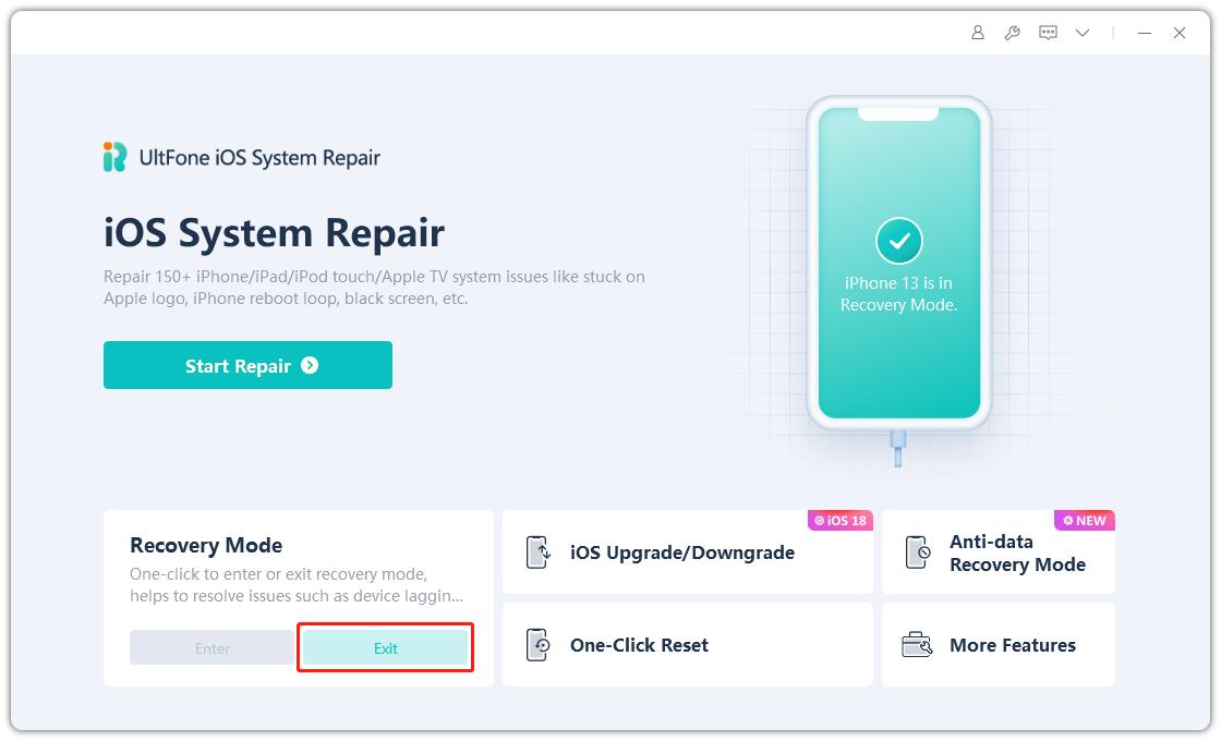 Modo de recuperación del iPhone 15 Pro