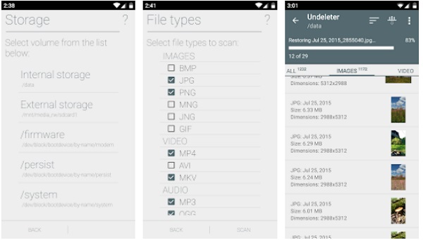 Restaurar GIF eliminados en Android usando Undeleter