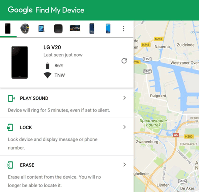 Cómo eliminar el bloqueo del patrón A3S OPPO a través de Google Encuentre mi dispositivo