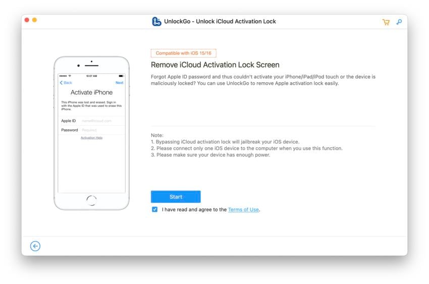 Desbloquear guía - inicia desbloquear iCloud iOS 16.5